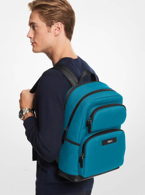 Panske Batohy Michael Kors Kent Sport Woven Modre - Tasky Michael Kors Outlet | DGLUJ-0563